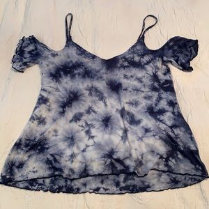 Tye Dye Off the Shoulder Top